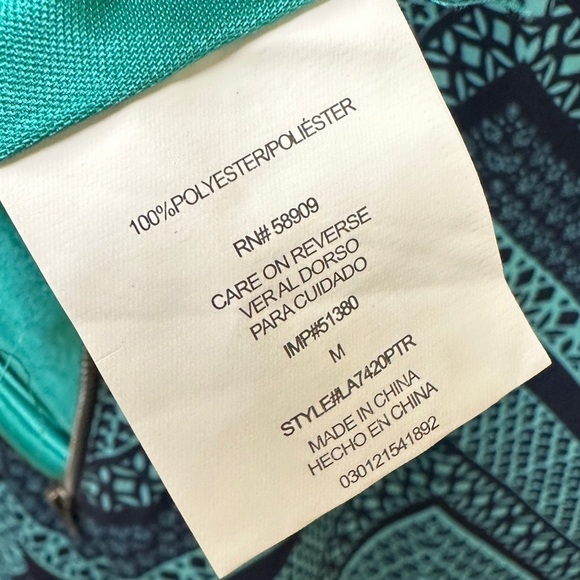 Blue Maxi Dress Euro Summer Vacation Size Medium Boho - Picture 7 of 13